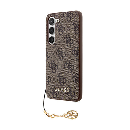 Guess 4G Charms kolekcija – Dėklas Samsung Galaxy A35 5G (rudas)