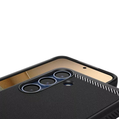 Spigen Rugged Armor Mag MagSafe – dėklas Samsung Galaxy S25+ (matinė juoda)