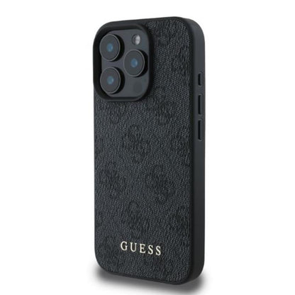 Guess 4G Classic – „iPhone 16 Pro Max“ dėklas (juodas)