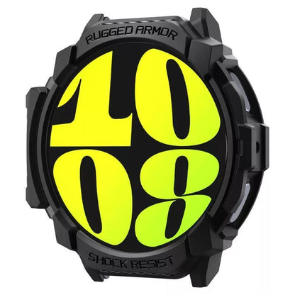 Spigen Rugged Armor - dėklas, skirtas Samsung Galaxy Watch 7 44 mm (matinė juoda)