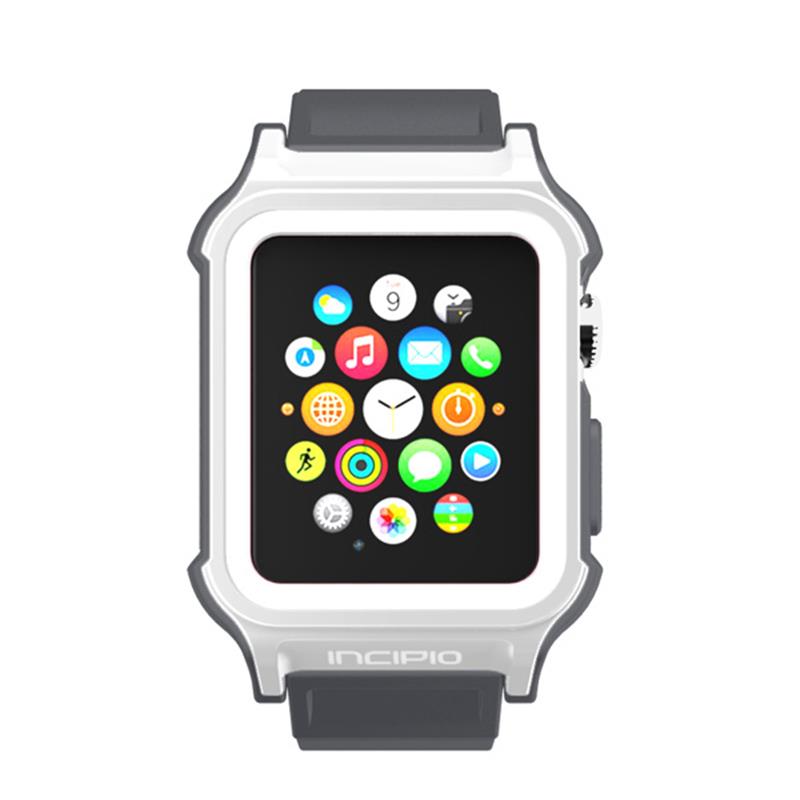Incipio Octane juosta - šarvuota juosta, skirta „Apple Watch“ 38/40/41 mm (balta / pilka)