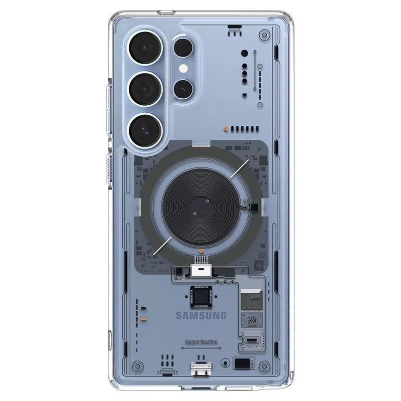 Spigen Ultra Hybrid Mag MagSafe – dėklas, skirtas „Samsung Galaxy S25 Ultra“ (Neo One)