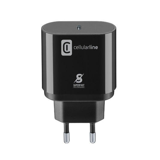 Cellularline - USB-C Super Greitasis Įkroviklis 25W (Skirtas Samsung) (juodas)