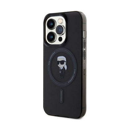 Karl Lagerfeld IML Ikonik MagSafe - dėklas skirtas iPhone 14 Pro Max (juodas)