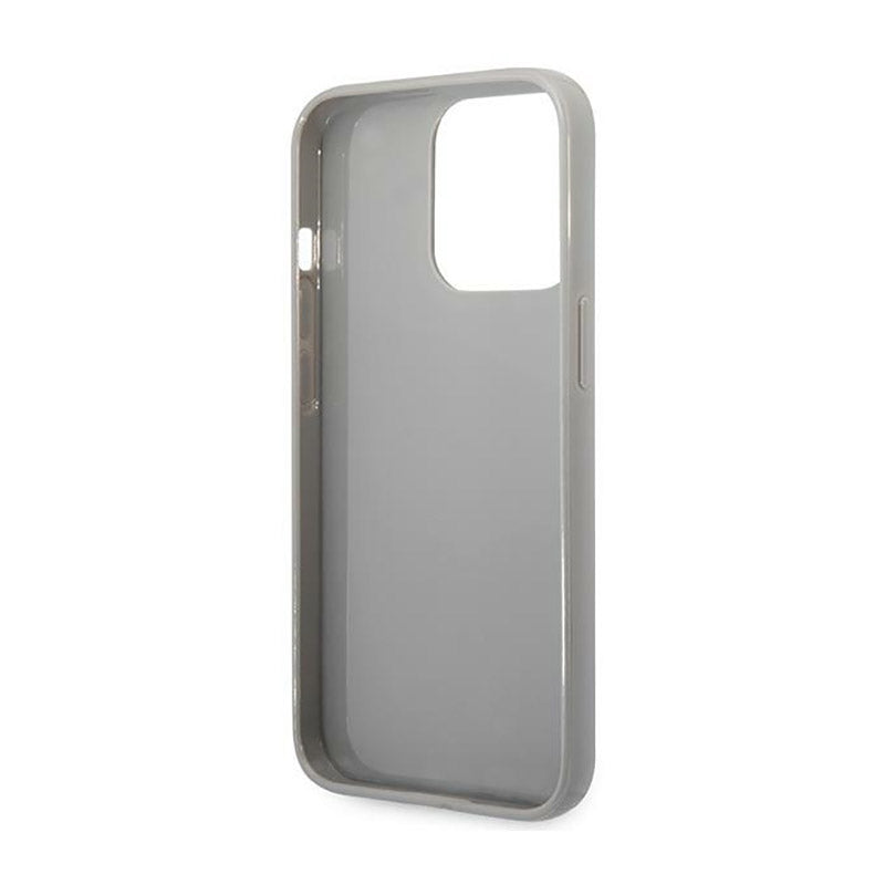 Karl Lagerfeld Monogram Iridescentinis - Dėklas iPhone 14 Pro (sidabrinis)