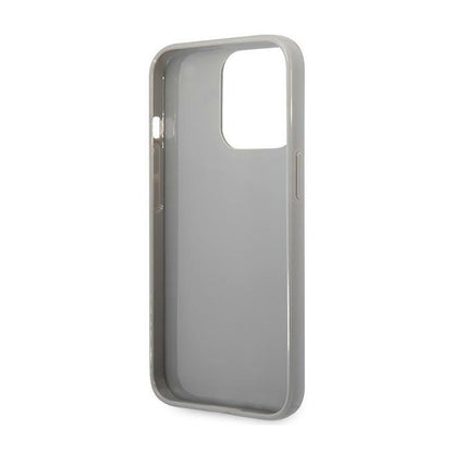 Karl Lagerfeld Monogram Iridescentinis - Dėklas iPhone 14 Pro (sidabrinis)