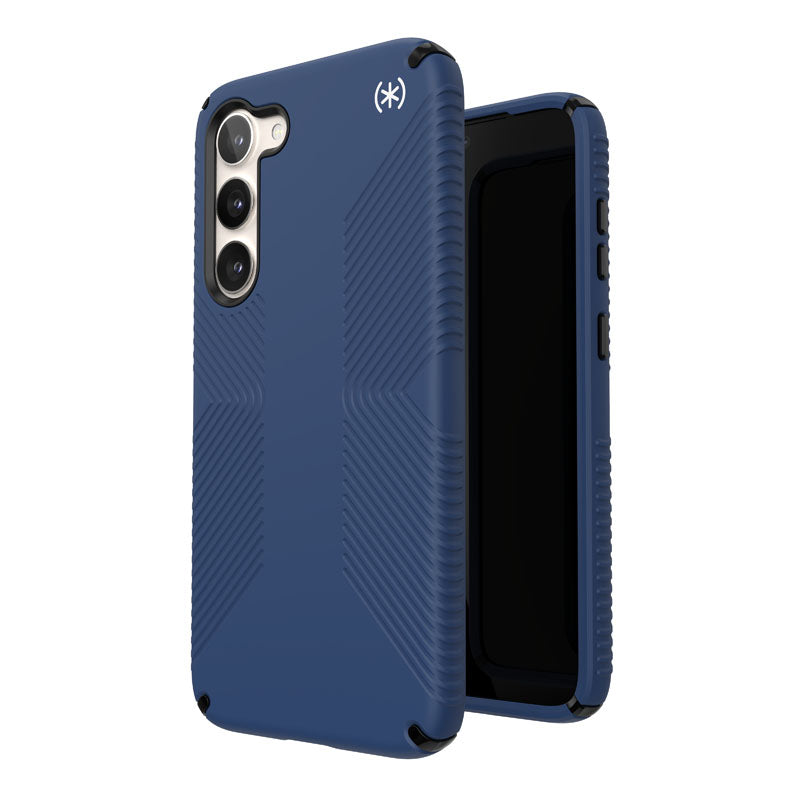 Speck Presidio2 Grip - Neslystantis dėklas, skirtas Samsung Galaxy S23+ (Coastal Blue/Black)