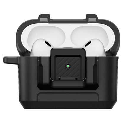 Spigen Lock Fit - Smūgiams atsparus dėklas Apple AirPods Pro 3 (Matinis juodas)