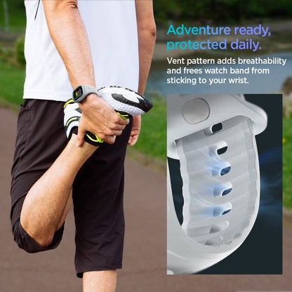 Spigen Liquid Air Pro – apyrankė su dėklu, skirta Apple Watch 10 46 mm (pilka)