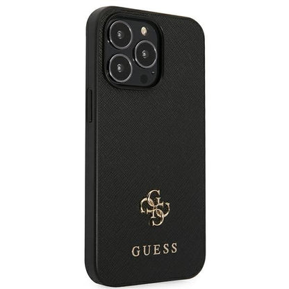 Guess 4G Small Metal Logo – „iPhone 13 Pro“ dėklas (juodas)