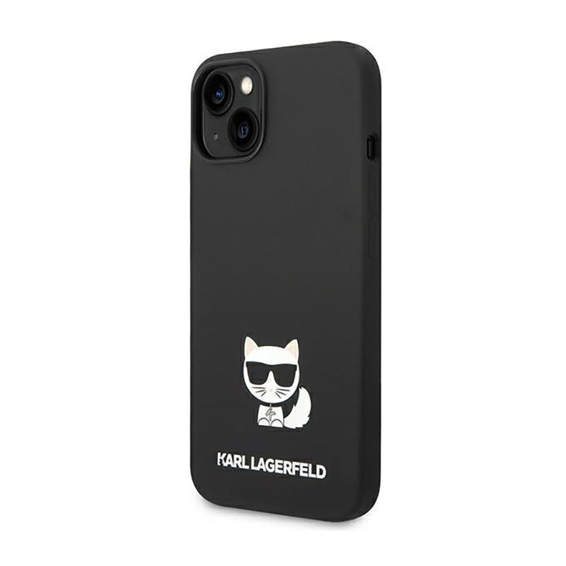 Karl Lagerfeld Choupette Body – dėklas, skirtas iPhone 14 Plus (juoda spalva)