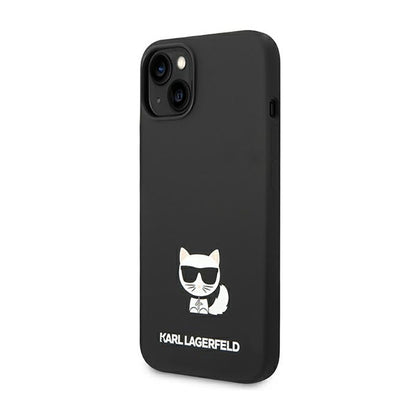Karl Lagerfeld Choupette Body – dėklas, skirtas iPhone 14 Plus (juoda spalva)