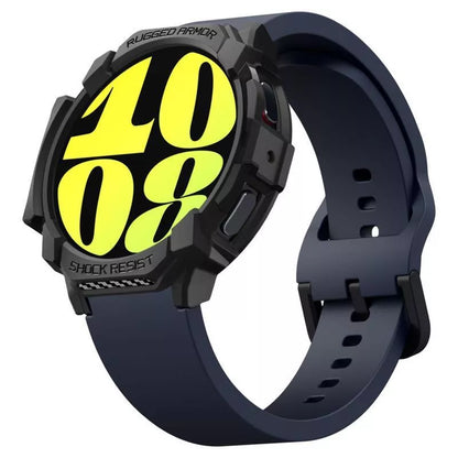 Spigen Rugged Armor - dėklas, skirtas Samsung Galaxy Watch 7 44 mm (matinė juoda)