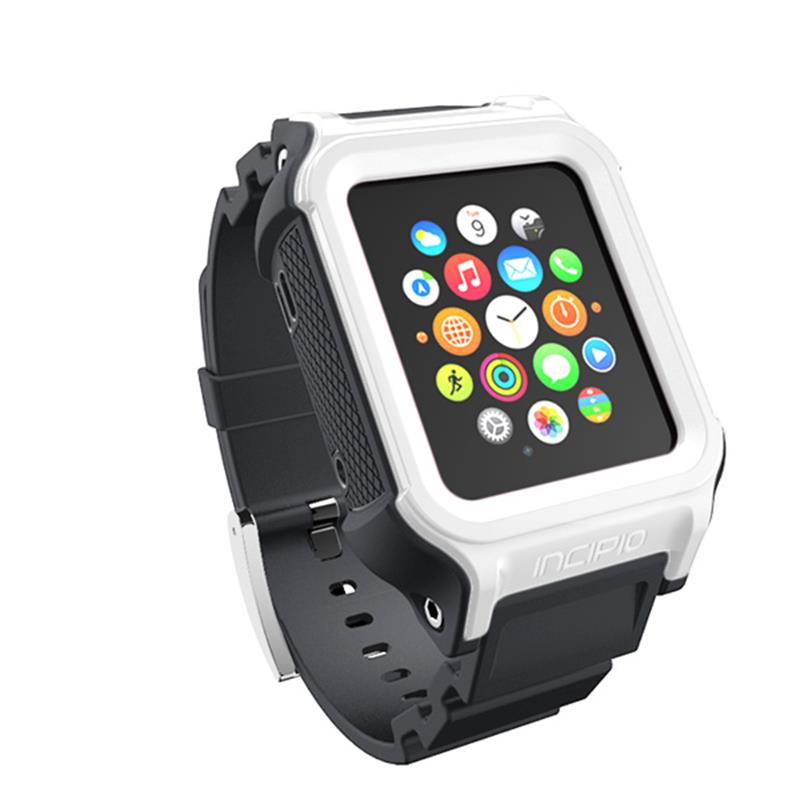 Incipio Octane juosta - šarvuota juosta, skirta „Apple Watch“ 38/40/41 mm (balta / pilka)