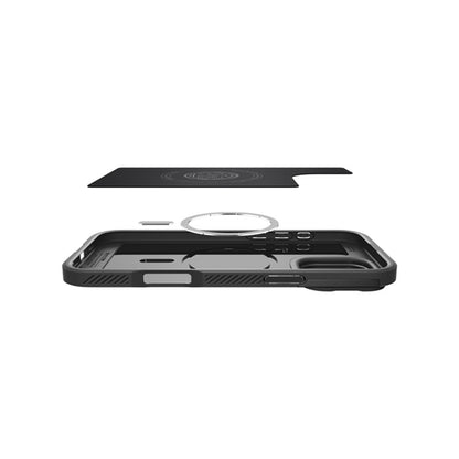 Spigen Optik Armor Mag MagSafe – dėklas iPhone 16 Pro Max (juodas)