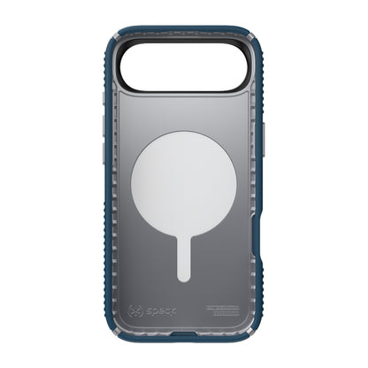 Speck Presidio2 Grip MagSafe – iPhone dėklas (Deep Sea / Silver Metallic / Spell Blue)