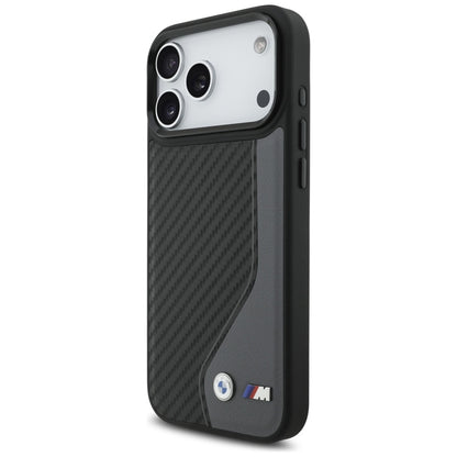 BMW M Anglies Pluoštas Logotipas MagSafe - Dėklas iPhone 17 Pro Max (antracitas)