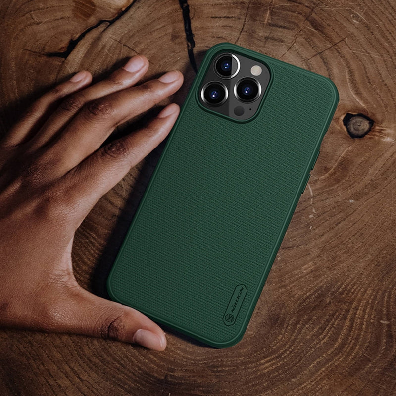 Nillkin Super Frosted Shield Pro - dėklas, skirtas Apple iPhone 13 Pro Max (mėlynas)