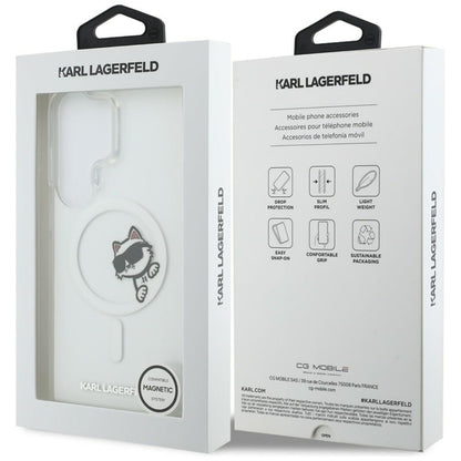Karl Lagerfeld IML Peekaboo Choupette MagSafe - Samsung Galaxy S26 Ultra dėklas (Skaidrus)