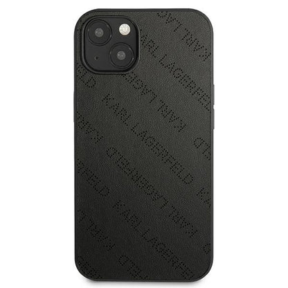 Karl Lagerfeld Perforated Allover – dėklas, skirtas iPhone 13 mini (juodas)