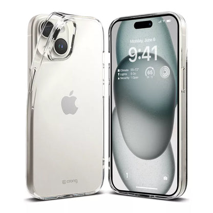 Crong Crystal Slim Dėklas – skirtas iPhone 15 (Skaidrus)