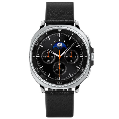 Spigen Enzo - Tikros odos dirželis skirtas Samsung Galaxy Watch 8 / 8 Classic 40 / 44 / 46 mm (Juodas)