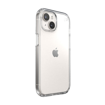 Speck Presidio Perfect-Clear – dėklas, skirtas iPhone 16e / iPhone 15 / iPhone 14 / iPhone 13 (skaidrus)