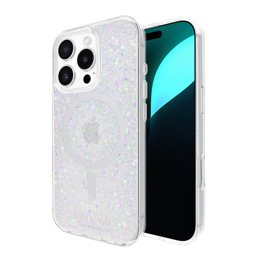 Kate Spade New York Protective MagSafe – dėklas iPhone 16 Pro (Chunky Glitter)