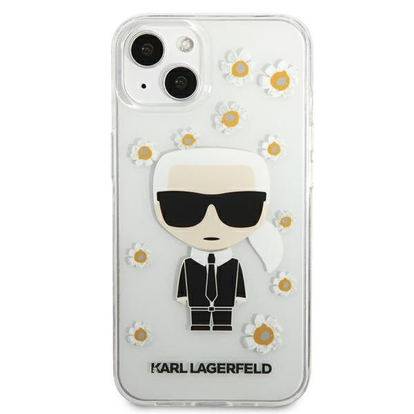Karl Lagerfeld Iconic Karl Flower – dėklas, skirtas „iPhone 13 Mini“ (skaidrus)