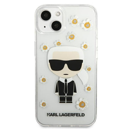 Karl Lagerfeld Iconic Karl Flower – dėklas, skirtas „iPhone 13 Mini“ (skaidrus)