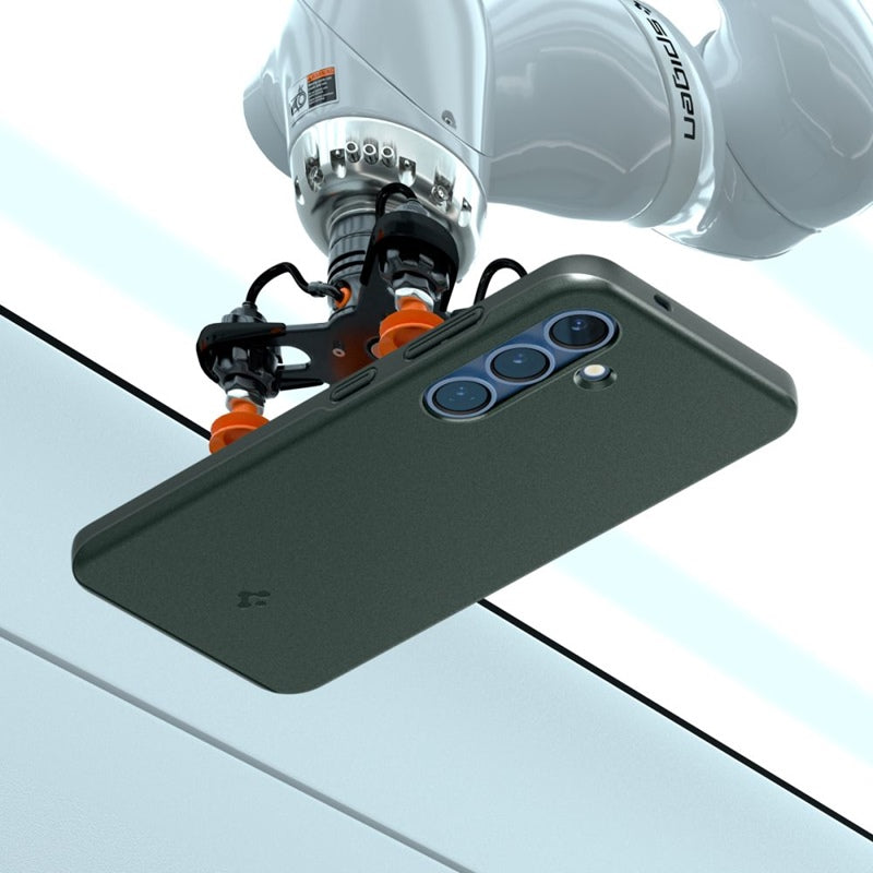 Spigen Thin Fit Mag MagSafe – dėklas skirtas Samsung Galaxy S25 (Abyss Green)