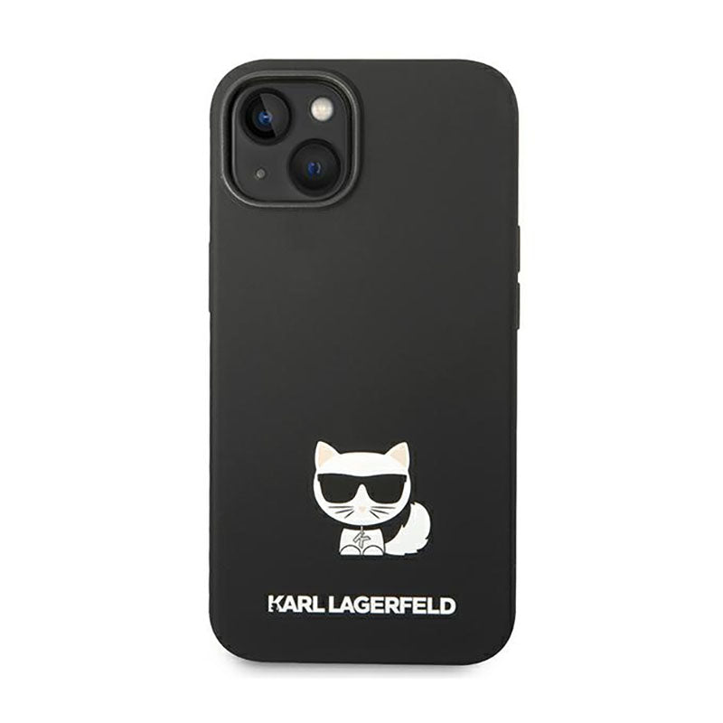 Karl Lagerfeld Choupette Body – dėklas, skirtas iPhone 14 Plus (juoda spalva)