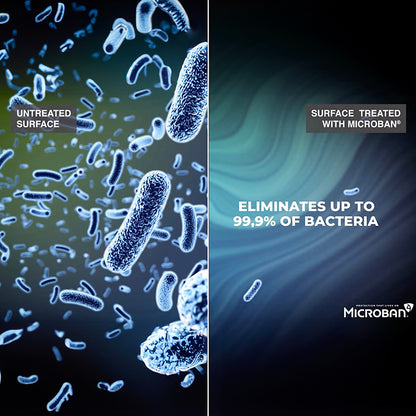 Cellularline Sensation Plus – „iPhone 15“ dėklas su „MICROBAN“ danga (juodas)