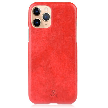 Crong Essential Cover – PU odos dėklas, skirtas iPhone 11 Pro Max (raudonas)
