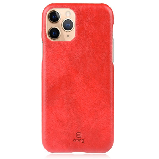 Crong Essential Cover – PU odos dėklas, skirtas iPhone 11 Pro Max (raudonas)