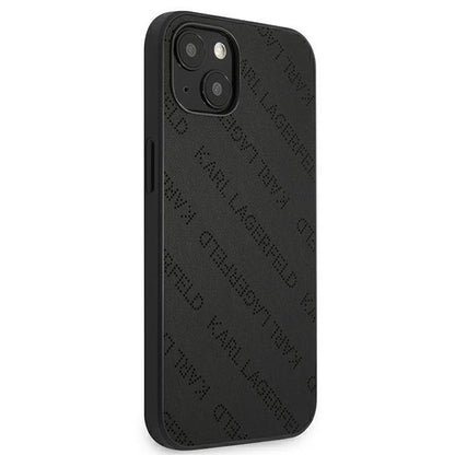 Karl Lagerfeld Perforated Allover – dėklas, skirtas iPhone 13 mini (juodas)