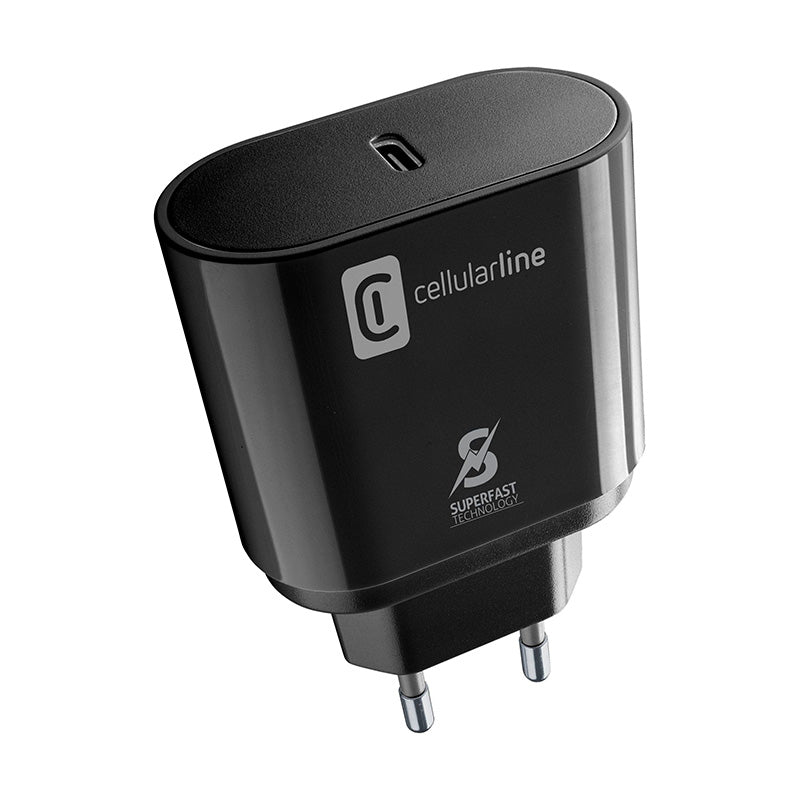 Cellularline - USB-C Super Greitasis Įkroviklis 25W (Skirtas Samsung) (juodas)