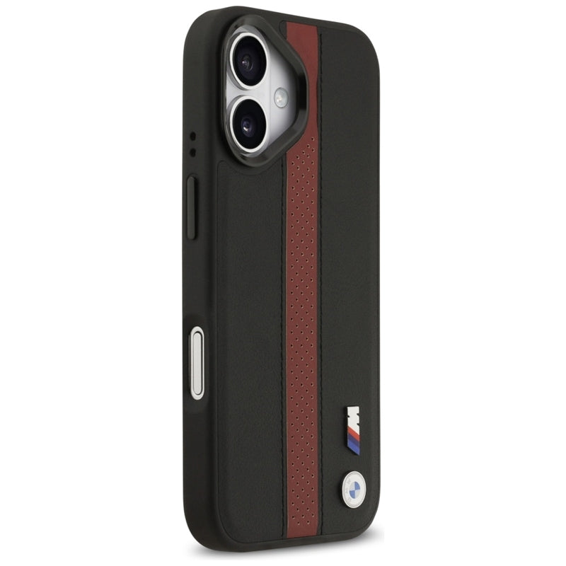 BMW M Perforated Stripe Logo MagSafe - iPhone 17 dėklas (Raudonas)