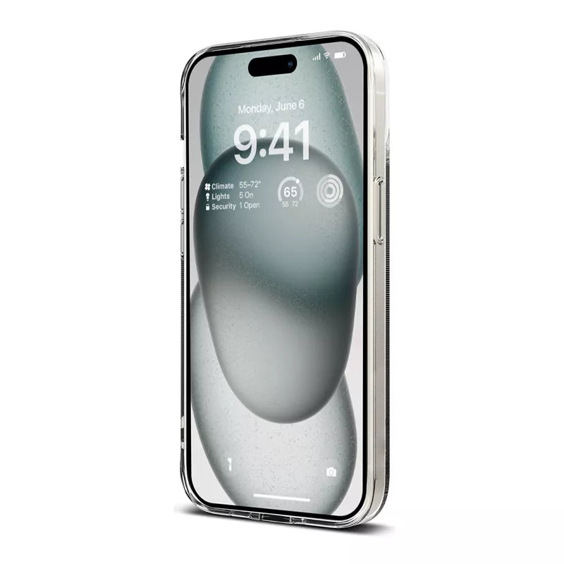 Crong Crystal Slim Dėklas – skirtas iPhone 15 (Skaidrus)