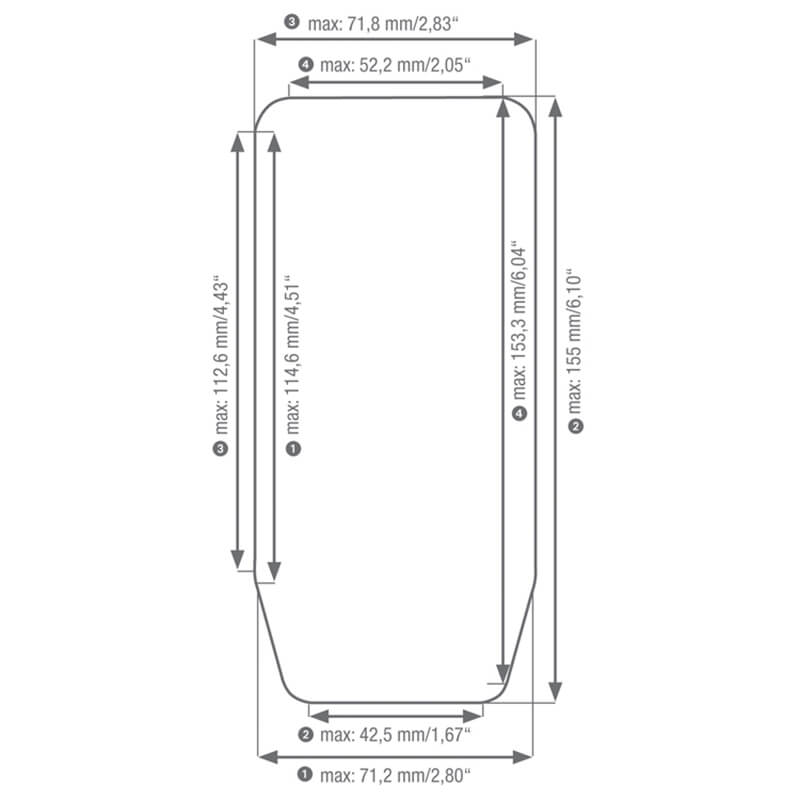 iGrip Universalus dviratininko laikiklis prie vairo „Splashbox“ išmaniems telefonams