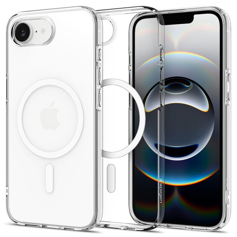 Spigen Liquid Crystal Mag MagSafe dėklas iPhone 17e / 16e (Skaidrus)