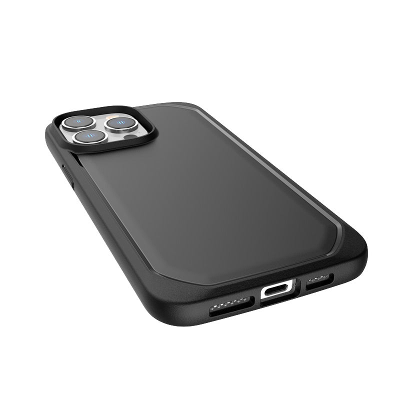 X-Doria Raptic Slim – biologiškai skaidomas dėklas iPhone 14 Pro Max (juodas)