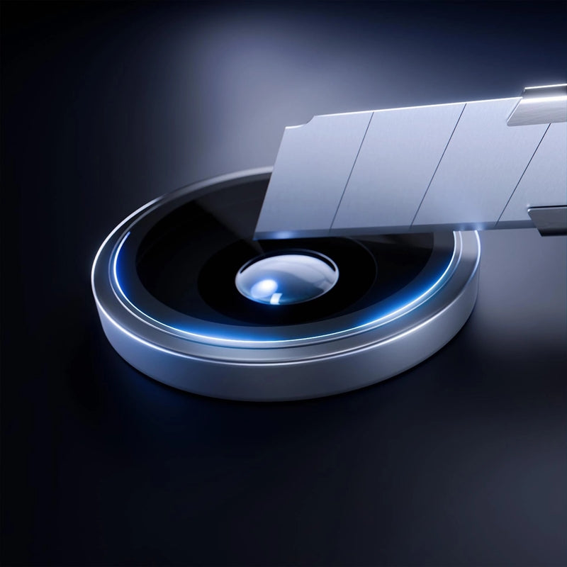 3mk Pro objektyvo apsauga – Kameros stiklas iPhone Air (Sidabrinis)