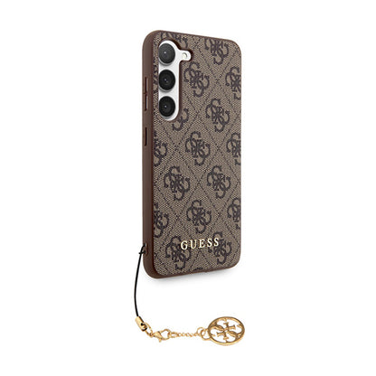 Guess 4G Charms kolekcija – Dėklas Samsung Galaxy A35 5G (rudas)