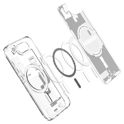 Spigen Ultra Hybrid Mag MagSafe - dėklas iPhone 17e / 16e (Zero One White)