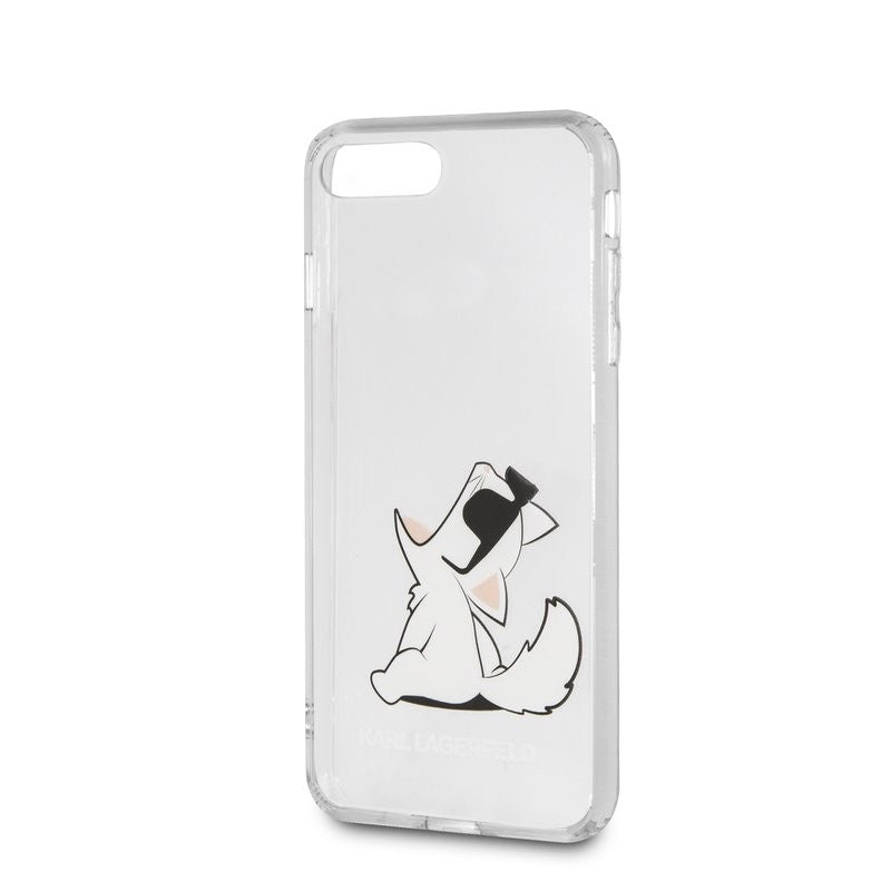 Karl Lagerfeld Choupette Fun – Dėklas skirtas iPhone SE 2020 / 8 / 7 (skaidrus)