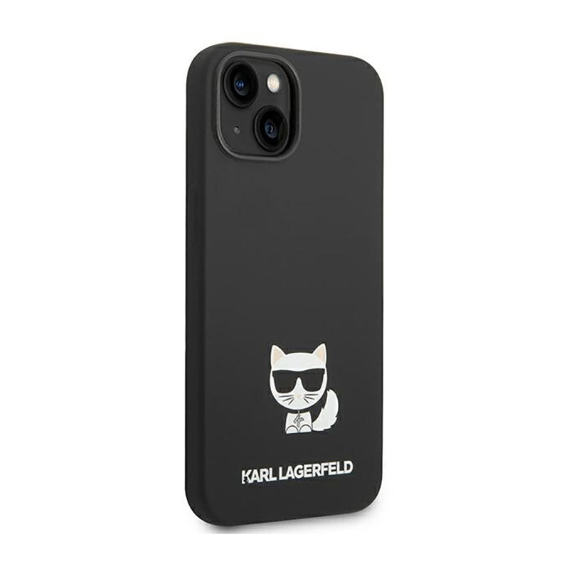Karl Lagerfeld Choupette Body – dėklas, skirtas iPhone 14 Plus (juoda spalva)