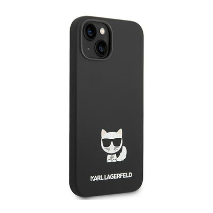 Karl Lagerfeld Choupette Body – dėklas, skirtas iPhone 14 Plus (juoda spalva)