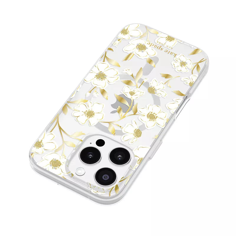 Kate Spade New York Protective Gems MagSafe – dėklas, skirtas iPhone 16 Pro (Sunshine Floral)