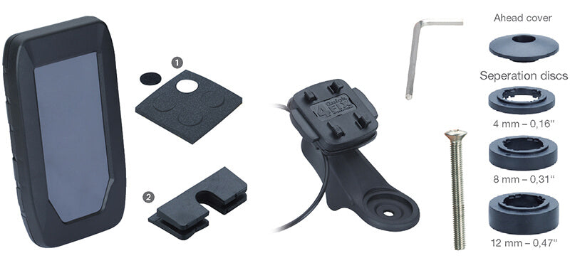 iGrip Universalus dviratininko laikiklis prie vairo „Splashbox“ išmaniems telefonams